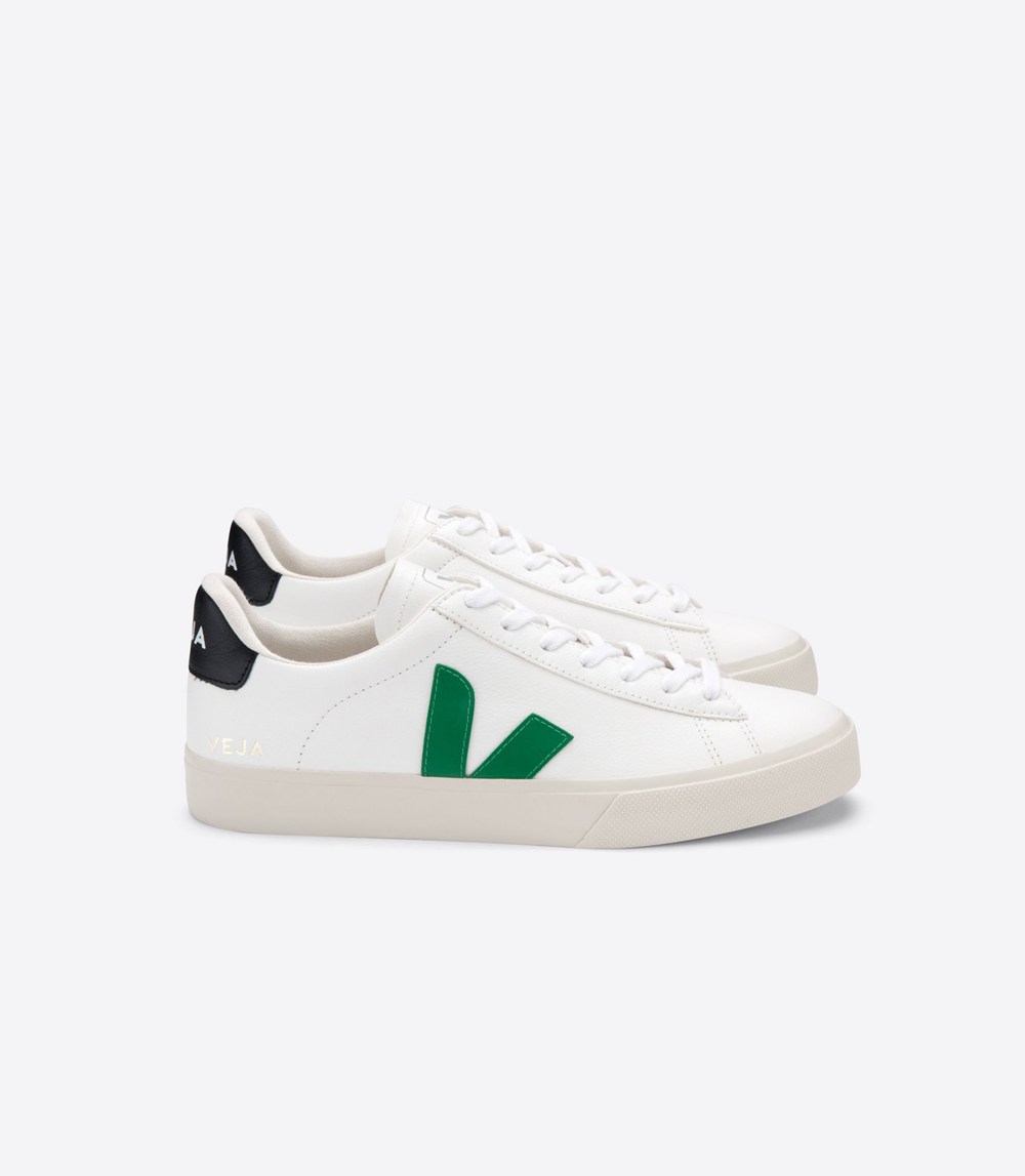 Tenis Veja Hombre - Campo Chromefree Cuero - Blancos - 819DTQOYE